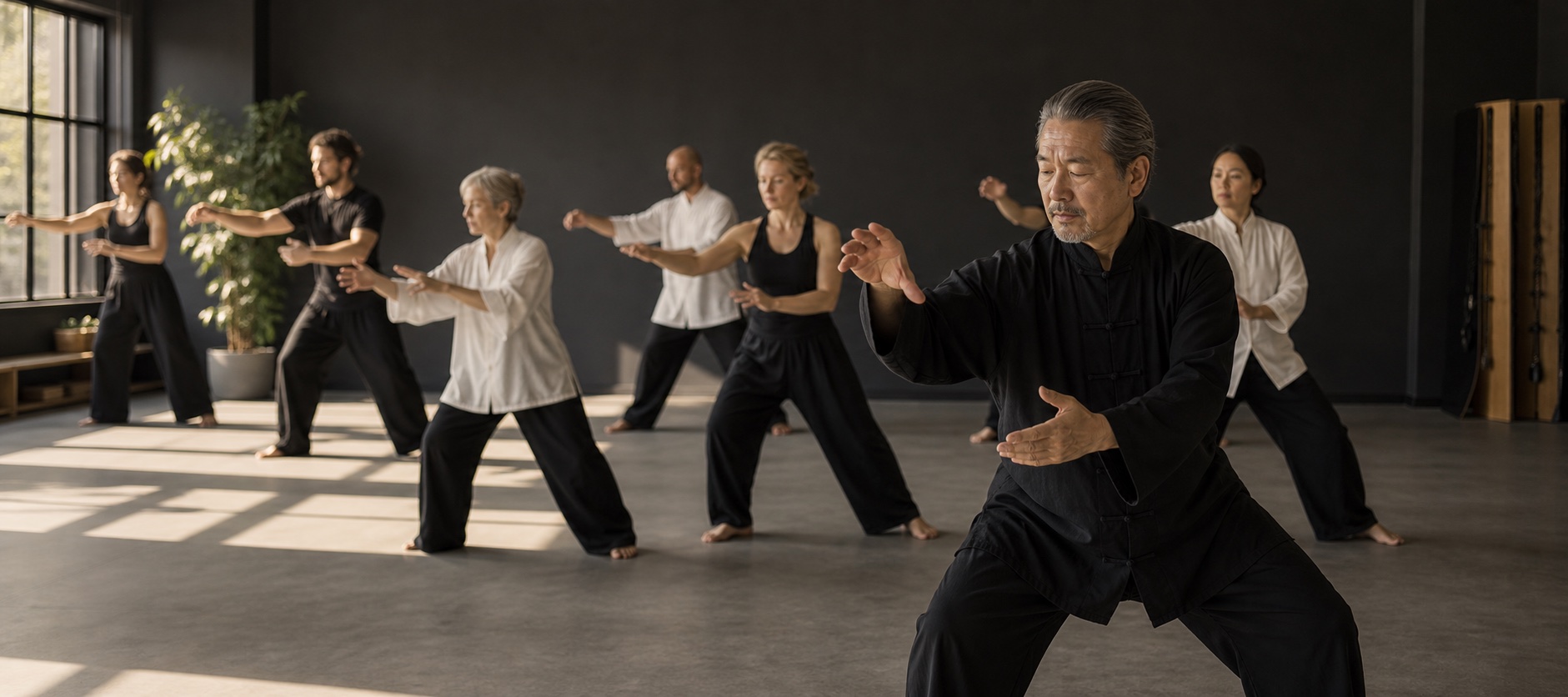 Pa-Kua Tai Chi Cosmodynamics Gruppe beim Pa-Kua Tai Chi Training